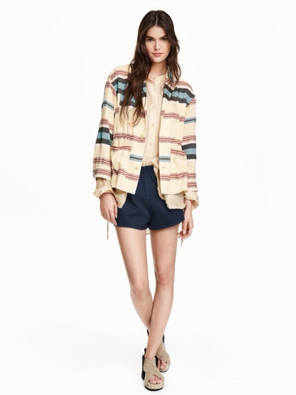H&M STUDIO H&M Studio Silk Blend Jacket Multi 2